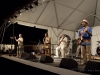 Luther \"Guitar Junior\" Johnson and The Magic Rockers. Nancy Kaplan on hands Falcon Ridge Folk Festival 2011