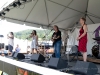John Gorka, with Lucy Kaplansky and Eliza Gilkyson. Nancy Kaplan on hands. Falcon Ridge Folk Festival 2011
